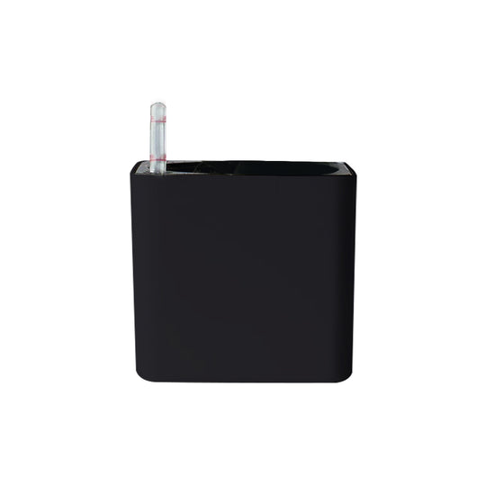 Ghiveci inteligent H16x17.5x17.5 cm RobertoRossi Mini Cube negru lucios