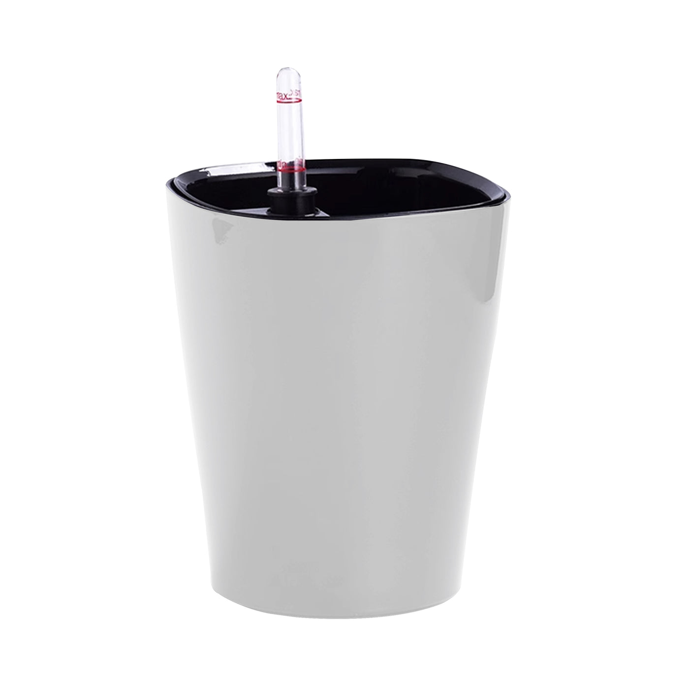 Ghiveci inteligent H18x14x14 cm RobertoRossi Deltini argintiu