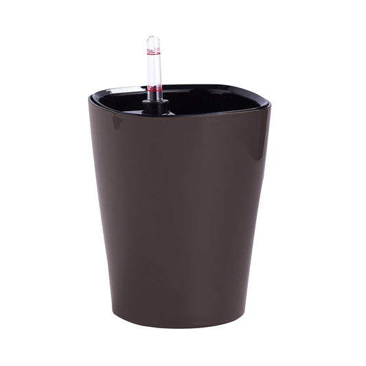 Ghiveci inteligent H18x14x14 cm RobertoRossi Deltini cafea