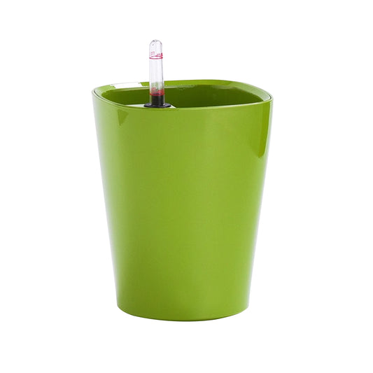 Ghiveci inteligent H18x14x14 cm RobertoRossi Deltini verde lucios