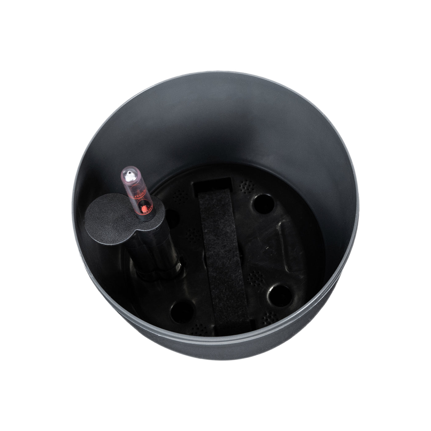 Ghiveci inteligent H20xD22 cm Classico cu set complet udare antracit lucios