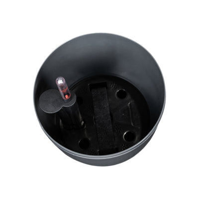 Ghiveci inteligent H20xD22 cm Classico cu set complet udare antracit lucios