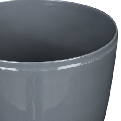 Ghiveci inteligent H20xD22 cm Classico cu set complet udare antracit lucios