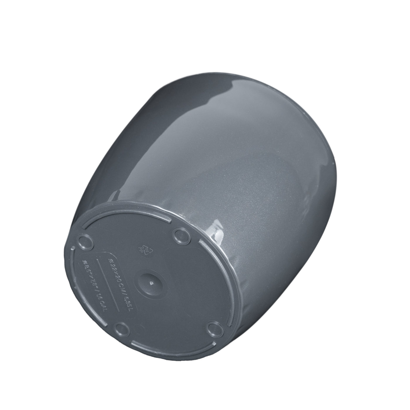 Ghiveci inteligent H20xD22 cm Classico cu set complet udare antracit lucios