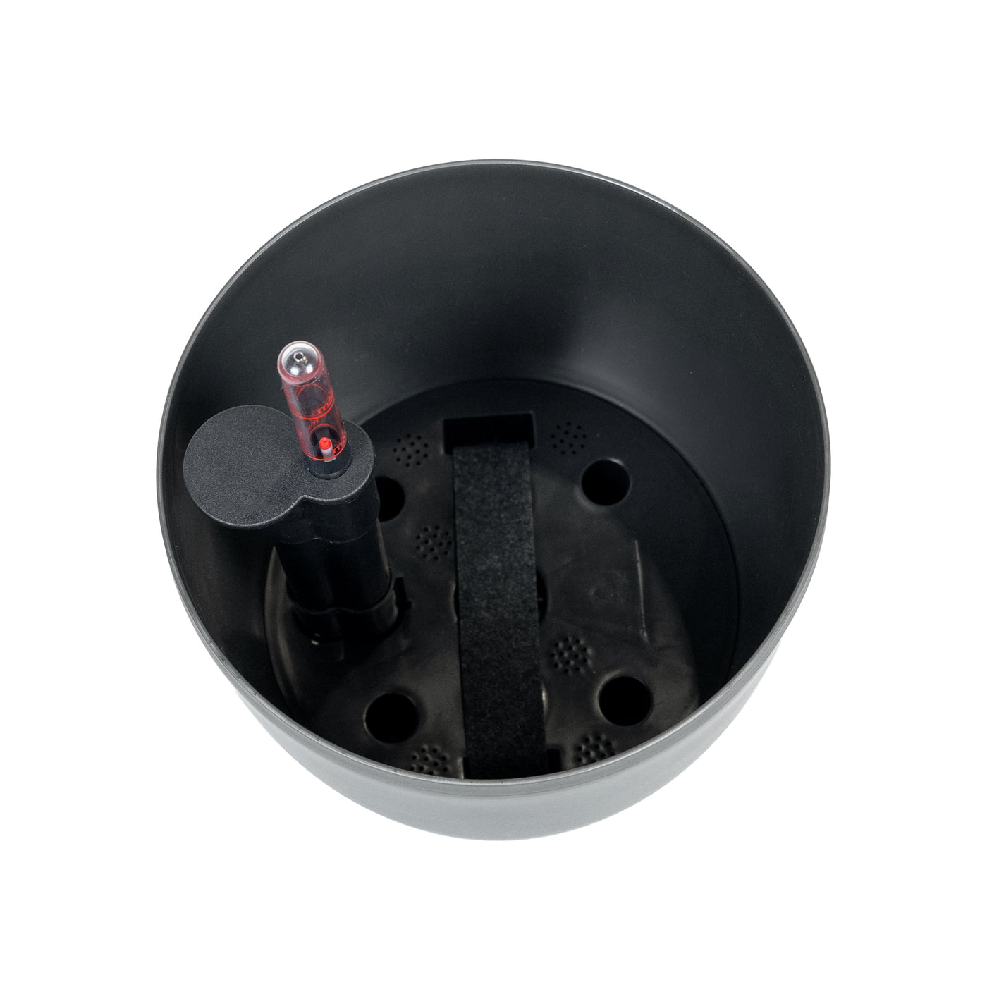 Ghiveci inteligent H20xD22 cm Classico cu set complet udare antracit metal mat