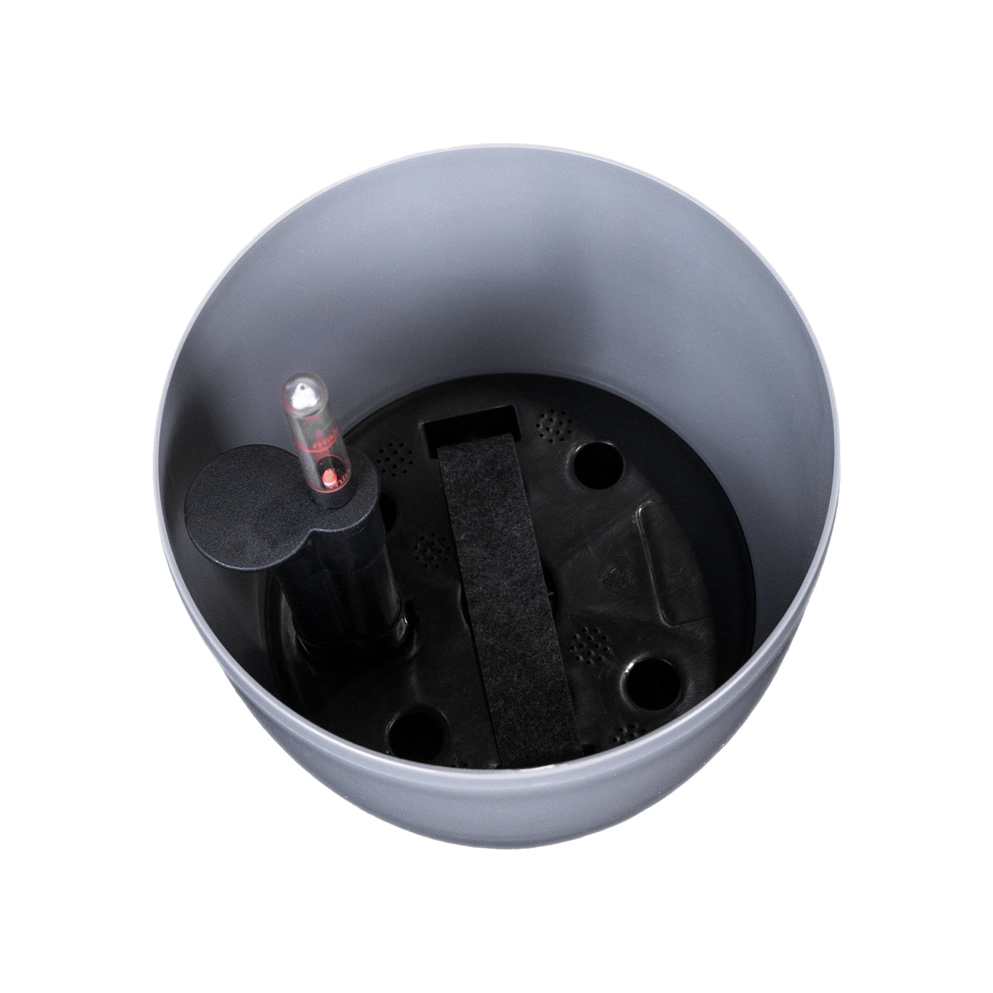 Ghiveci inteligent H20xD22 cm Classico cu set complet udare gri urban lucios