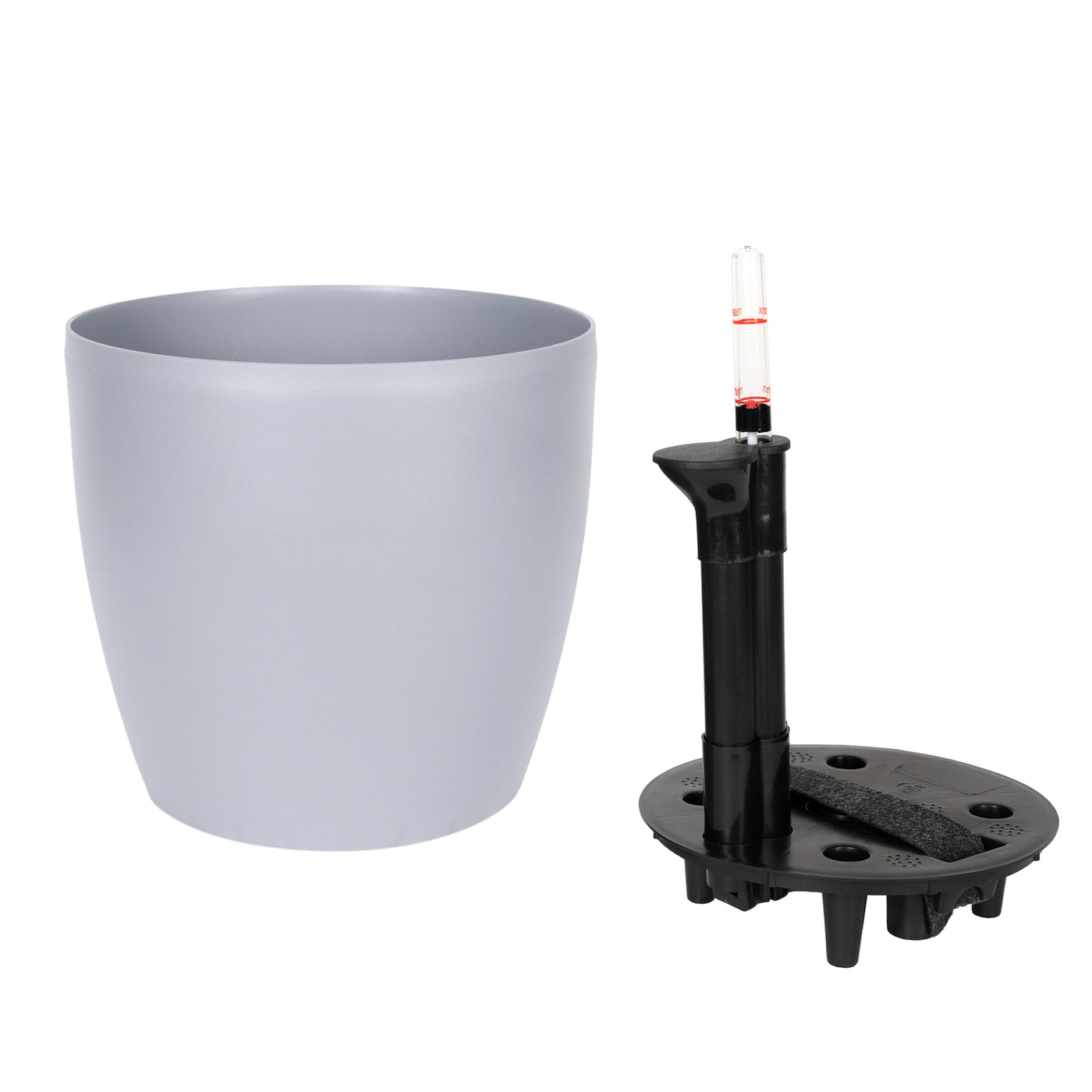 Ghiveci inteligent H20xD22 cm Classico cu set complet udare gri urban mat