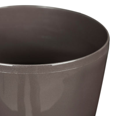Ghiveci inteligent H20xD22 cm Classico cu set complet udare maro lucios