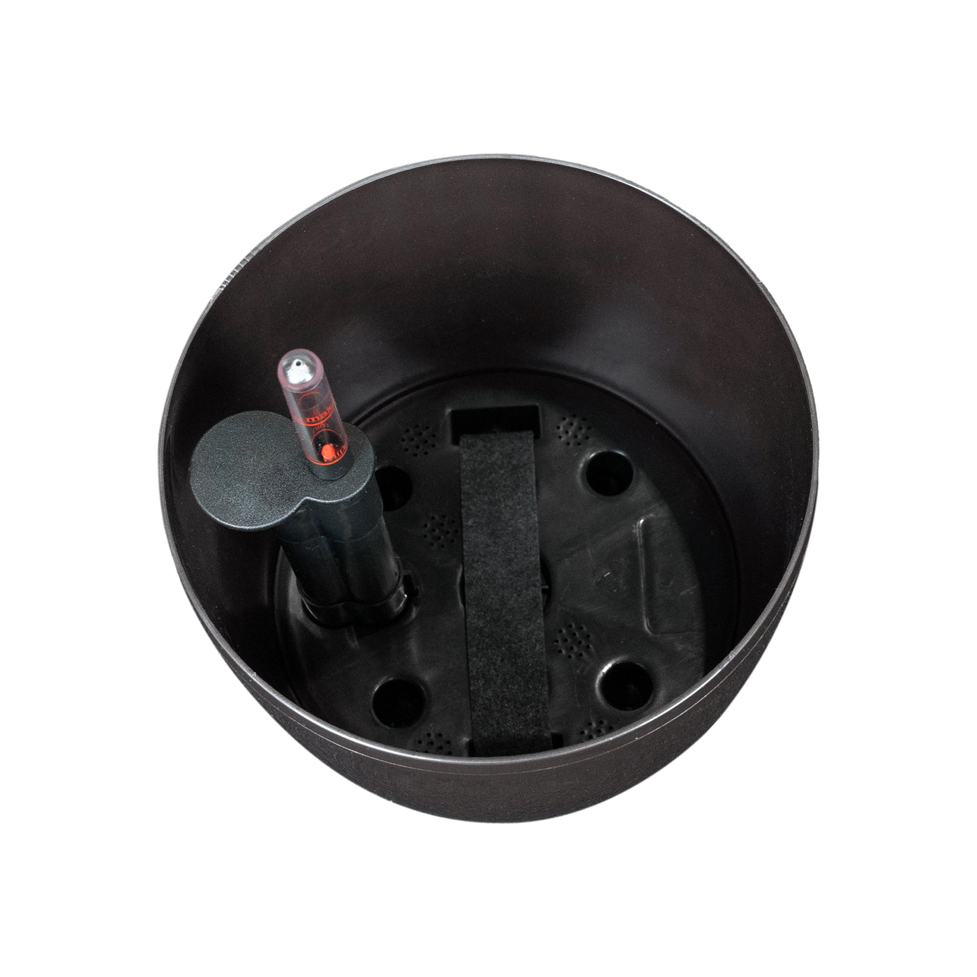 Ghiveci inteligent H20xD22 cm Classico cu set complet udare maro ruginiu lucios