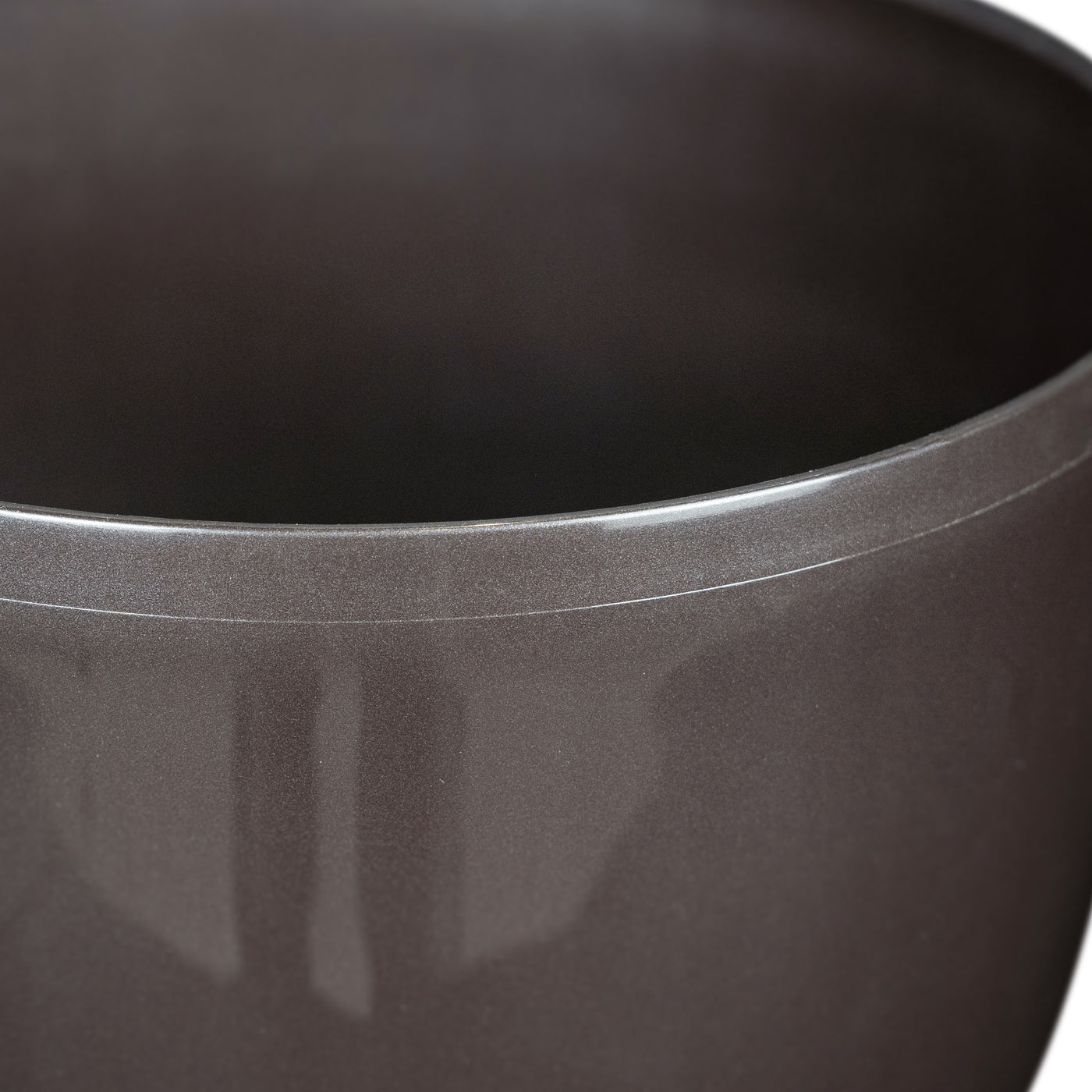 Ghiveci inteligent H20xD22 cm Classico cu set complet udare maro ruginiu lucios