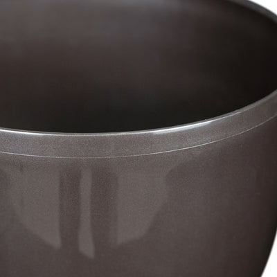 Ghiveci inteligent H20xD22 cm Classico cu set complet udare maro ruginiu lucios