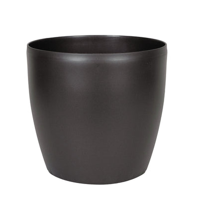 Ghiveci inteligent H20xD22 cm Classico cu set complet udare maro ruginiu mat