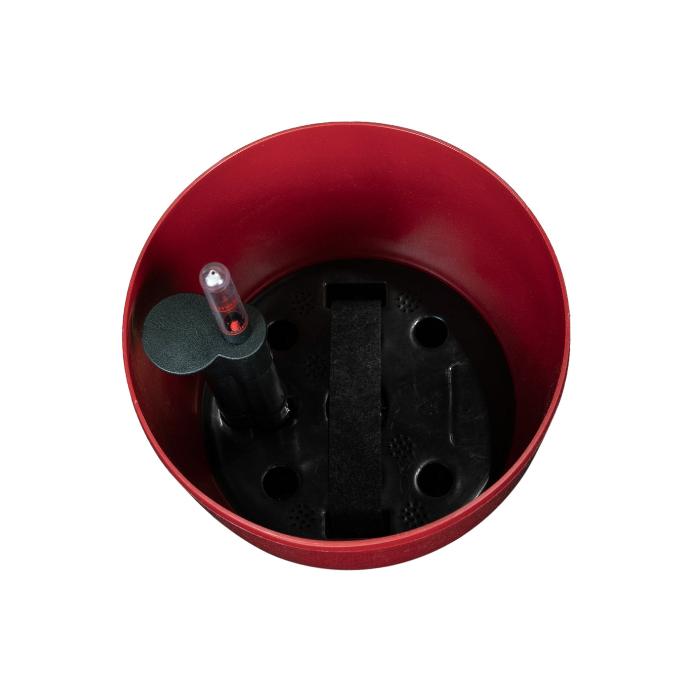 Ghiveci inteligent H20xD22 cm Classico cu set complet udare rosu intens lucios