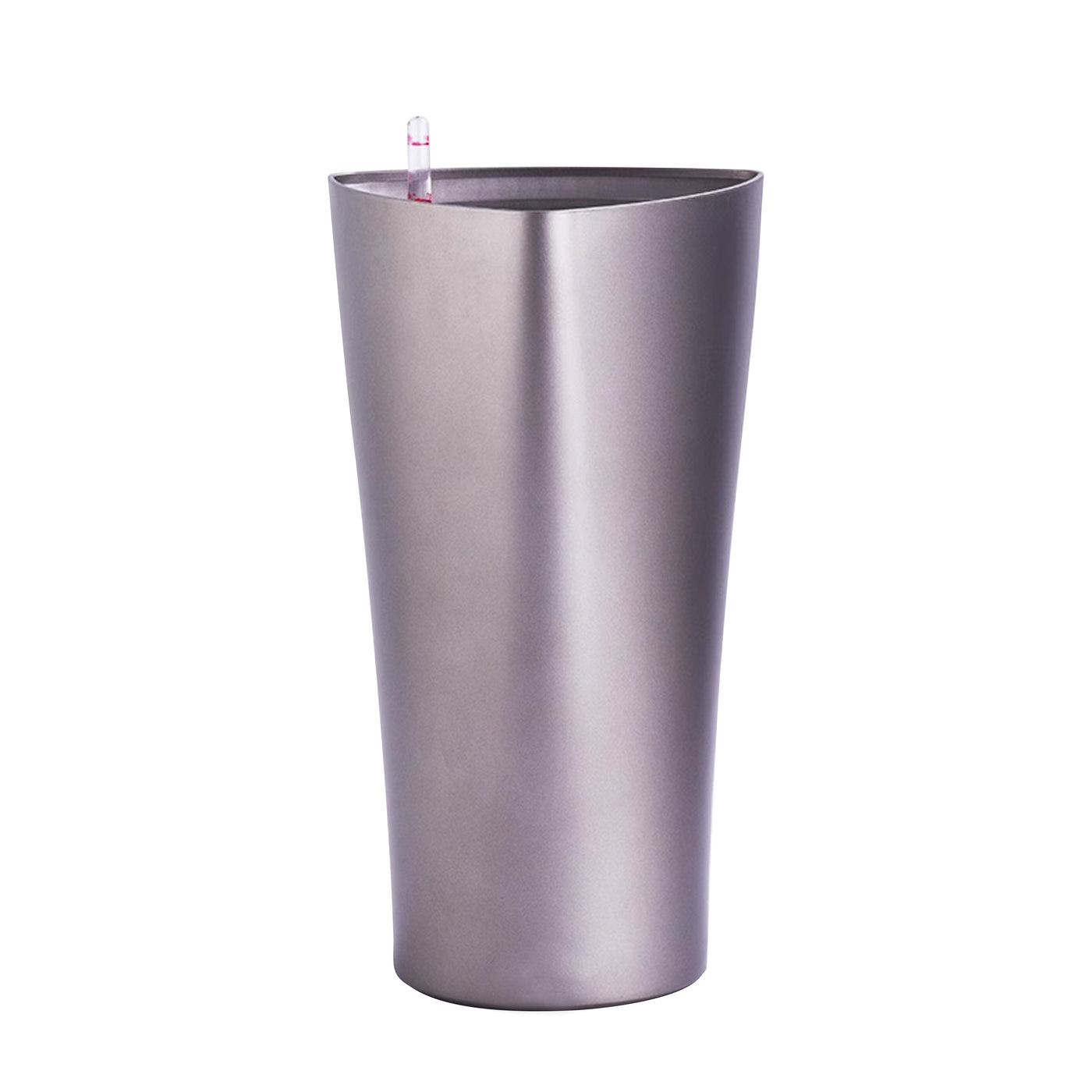 Ghiveci inteligent H25.5x15x15 cm RobertoRossi mini Delta gri