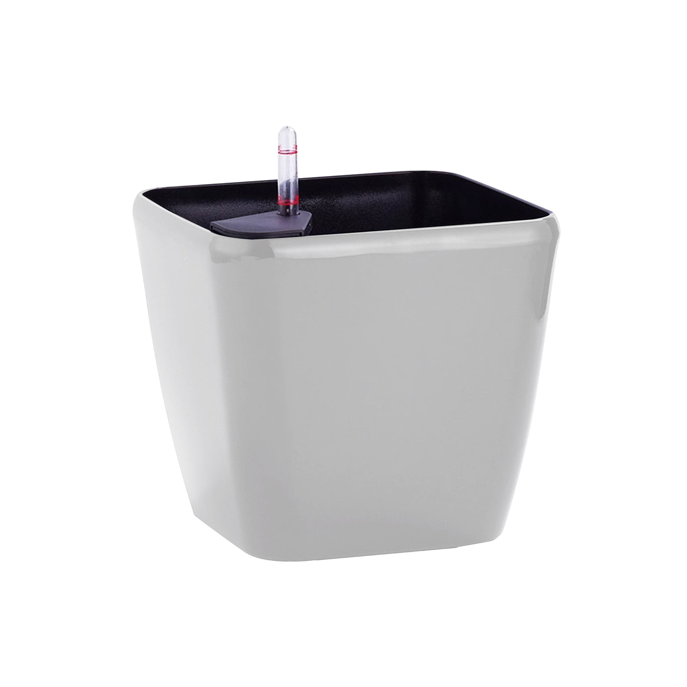 Ghiveci inteligent H26x27.5x27.5 cm RobertoRossi Quadro argintiu