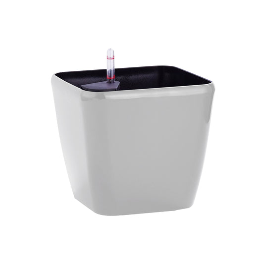 Ghiveci inteligent H26x27.5x27.5 cm RobertoRossi Quadro argintiu