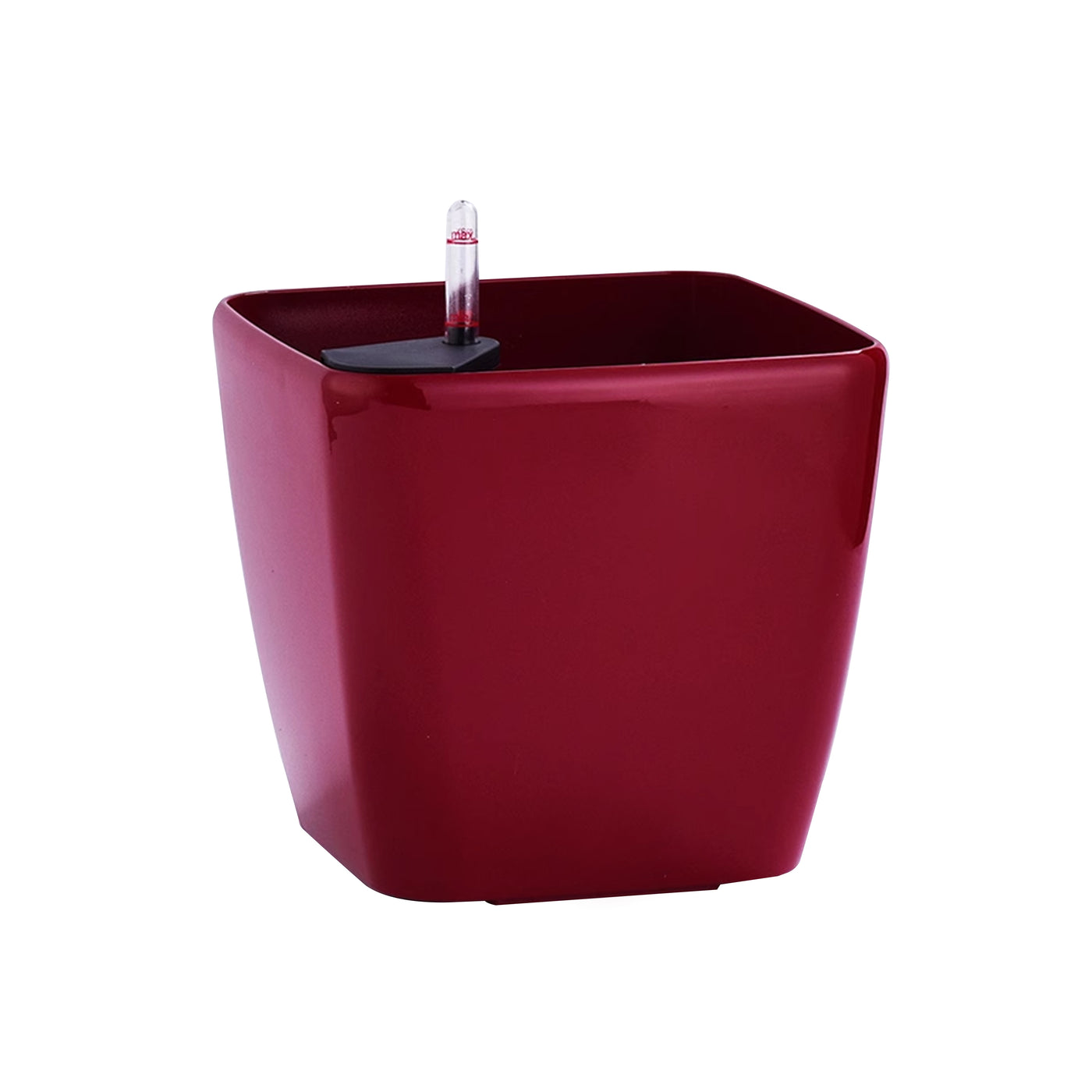 Ghiveci inteligent H26x27.5x27.5 cm RobertoRossi Quadro rosu lucios