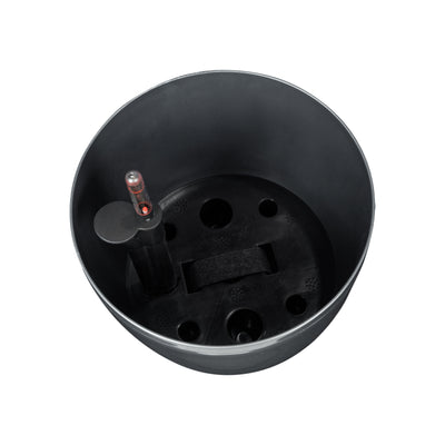 Ghiveci inteligent H26xH28 cm cu set complet udare Classico antracit lucios