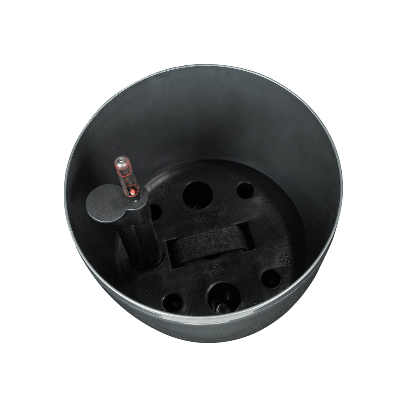 Ghiveci inteligent H26xH28 cm cu set complet udare Classico antracit metal lucios