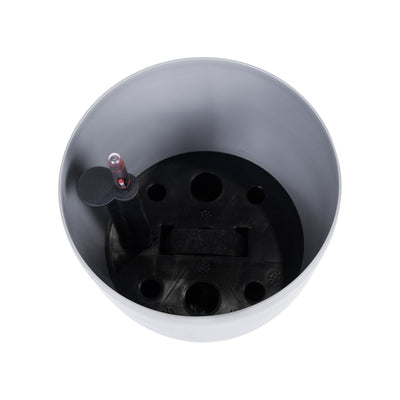 Ghiveci inteligent H26xH28 cm cu set complet udare Classico gri urban mat