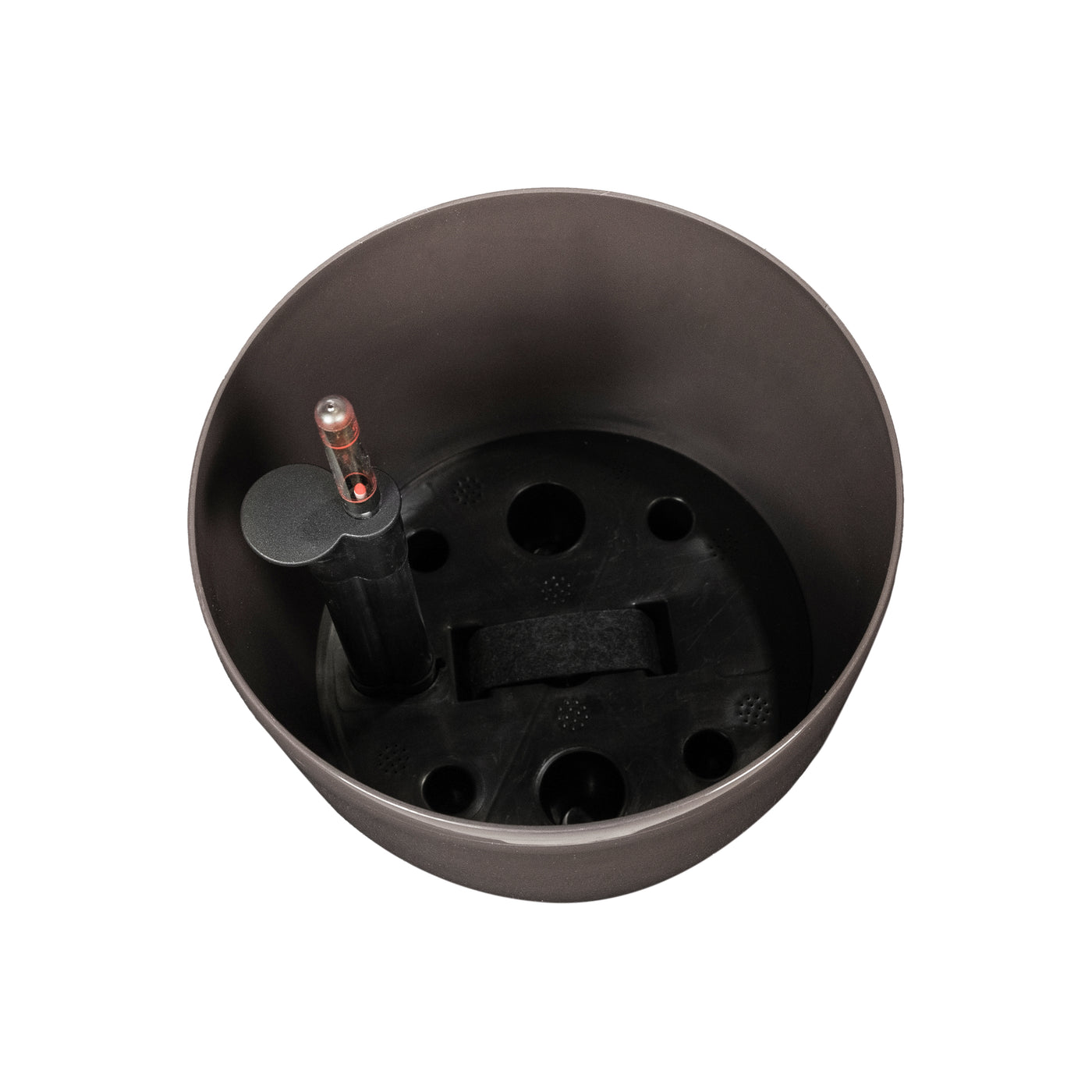 Ghiveci inteligent H26xH28 cm cu set complet udare Classico maro lucios