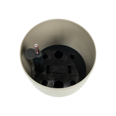 Ghiveci inteligent H26xH28 cm cu set complet udare Classico maro spicy mat