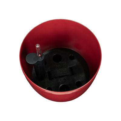 Ghiveci inteligent H26xH28 cm cu set complet udare Classico rosu intens lucios