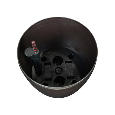 Ghiveci inteligent H32xD35 cm cu set complet udare Classico maro ruginiu lucios