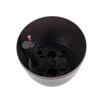 Ghiveci inteligent H32xD35 cm cu set complet udare Classico maro ruginiu mat