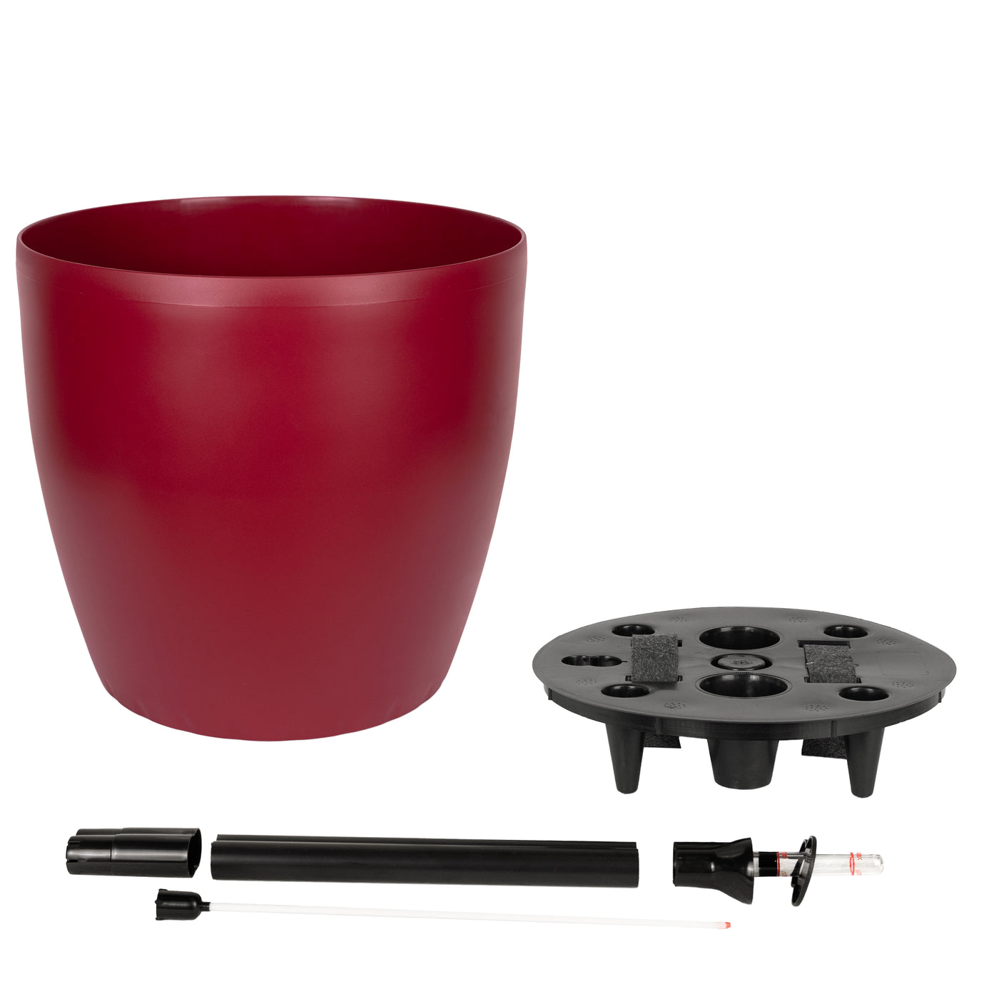 Ghiveci inteligent H32xD35 cm cu set complet udare Classico rosu mat