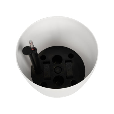 Ghiveci inteligent H32xD35 cm cu set complet udare si roti Classico alb mat