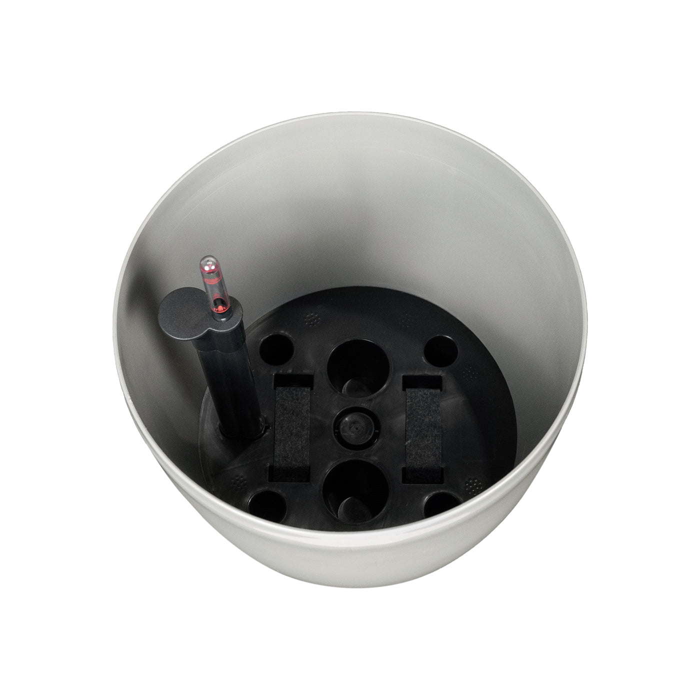 Ghiveci inteligent H32xD35 cm cu set complet udare si roti Classico gri silk