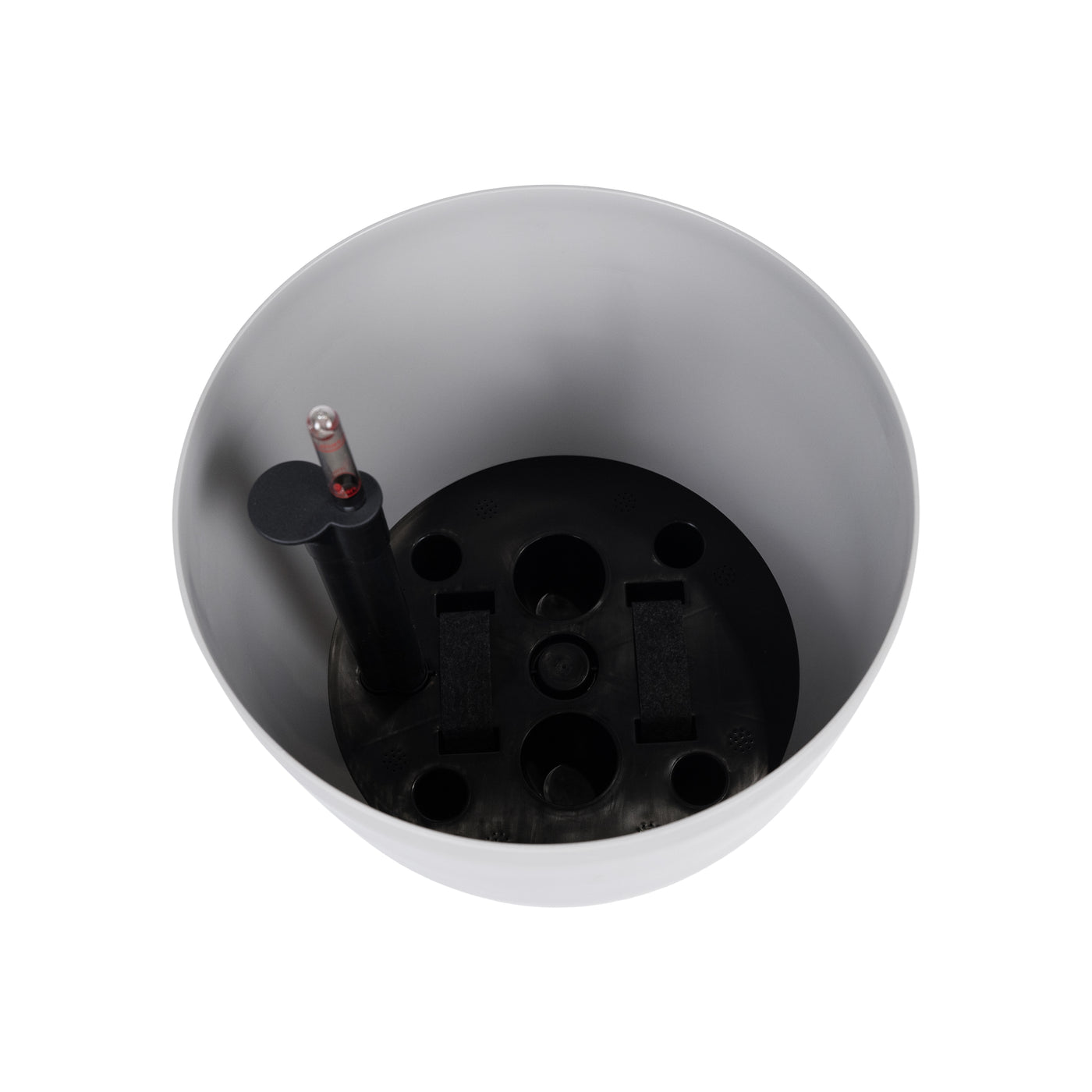 Ghiveci inteligent H32xD35 cm cu set complet udare si roti Classico gri silk mat