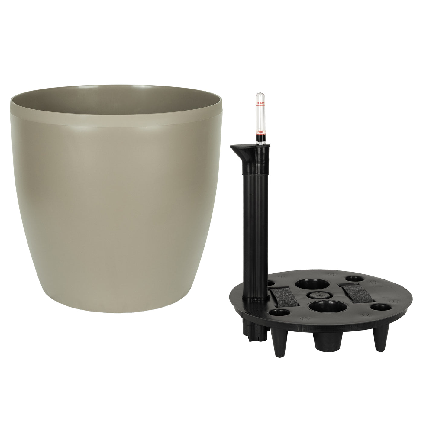 Ghiveci inteligent H32xD35 cm cu set complet udare si roti Classico maro spicy mat