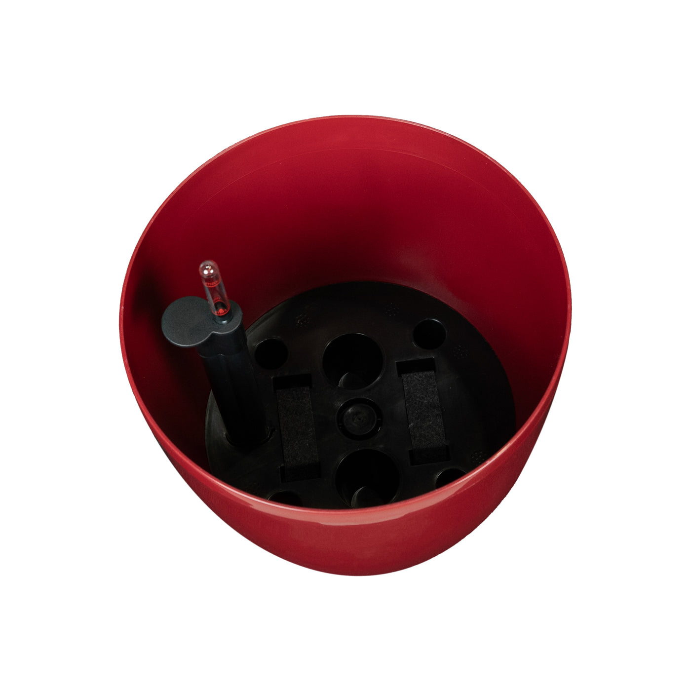 Ghiveci inteligent H32xD35 cm cu set complet udare si roti Classico rosu intens lucios