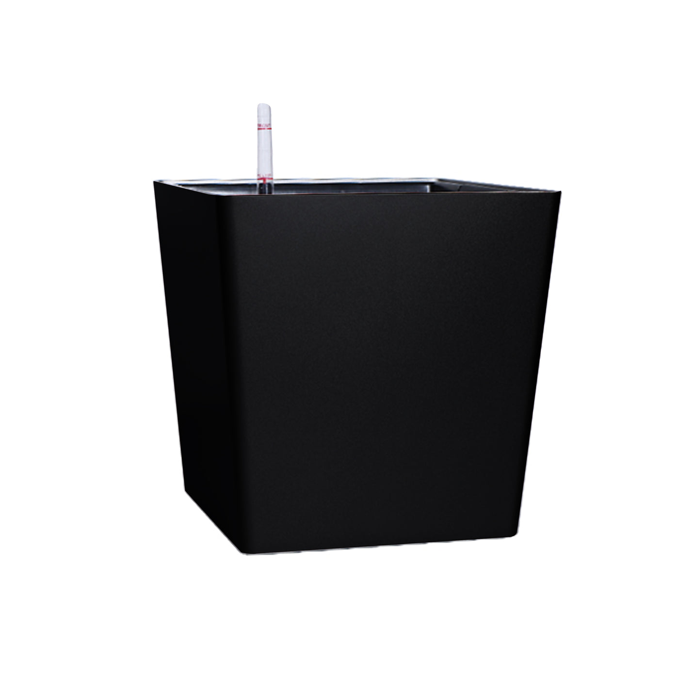 Ghiveci inteligent H33x33.5x33.5 cm RobertoRossi Cube negru lucios