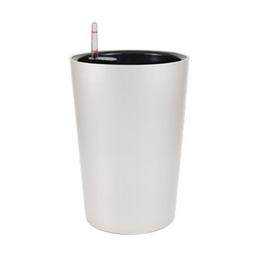 Ghiveci inteligent H39.5xD28.2 cm RobertoRossi Partner argintiu