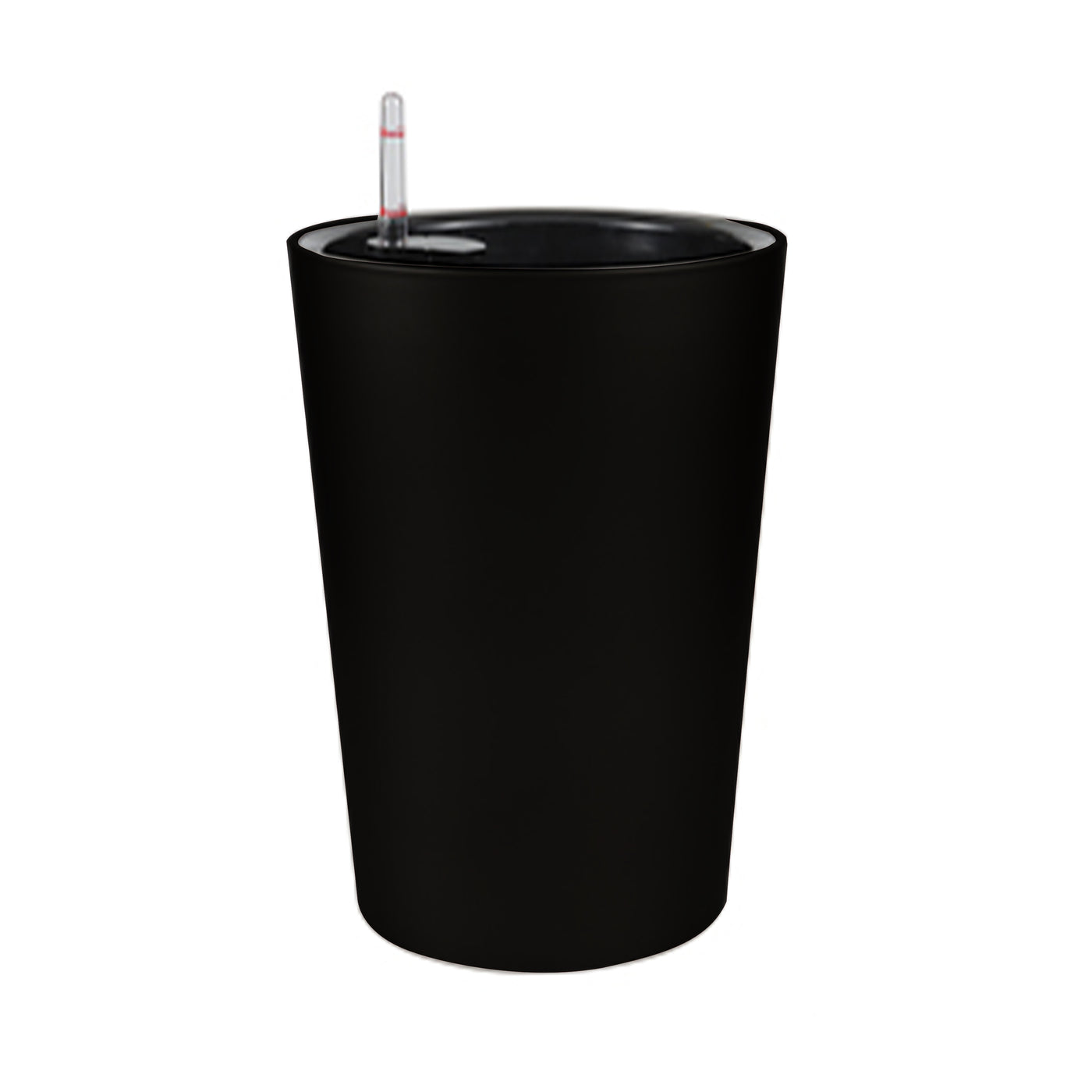 Ghiveci inteligent H39.5xD28.2 cm RobertoRossi Partner negru lucios