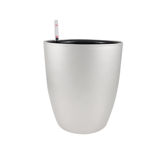 Ghiveci inteligent H39xD34 cm RobertoRossi Clasic argintiu