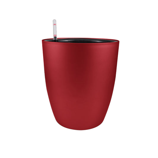 Ghiveci inteligent H39xD34 cm RobertoRossi Clasic rosu lucios