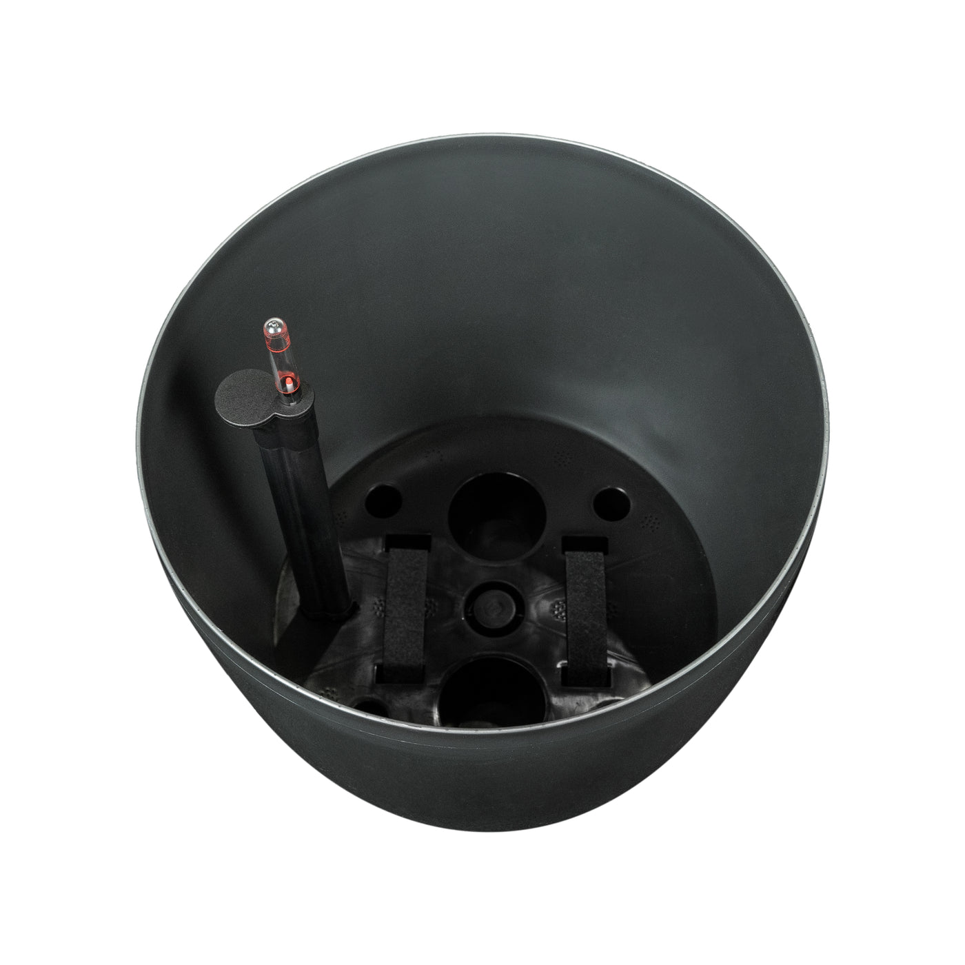 Ghiveci inteligent H39xD43 cm cu set complet udare Classico antracit metal lucios