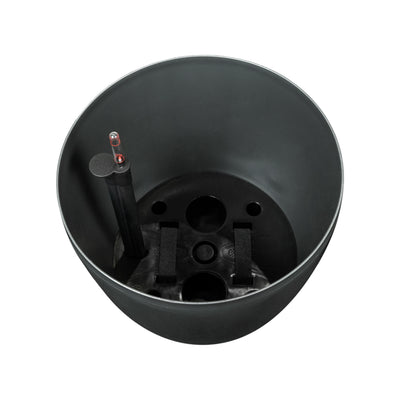 Ghiveci inteligent H39xD43 cm cu set complet udare Classico antracit metal lucios