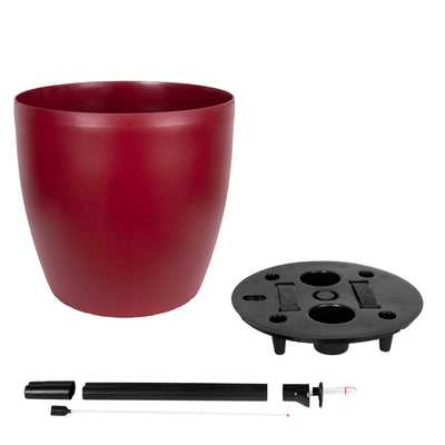 Ghiveci inteligent H39xD43 cm cu set complet udare Classico rosu mat