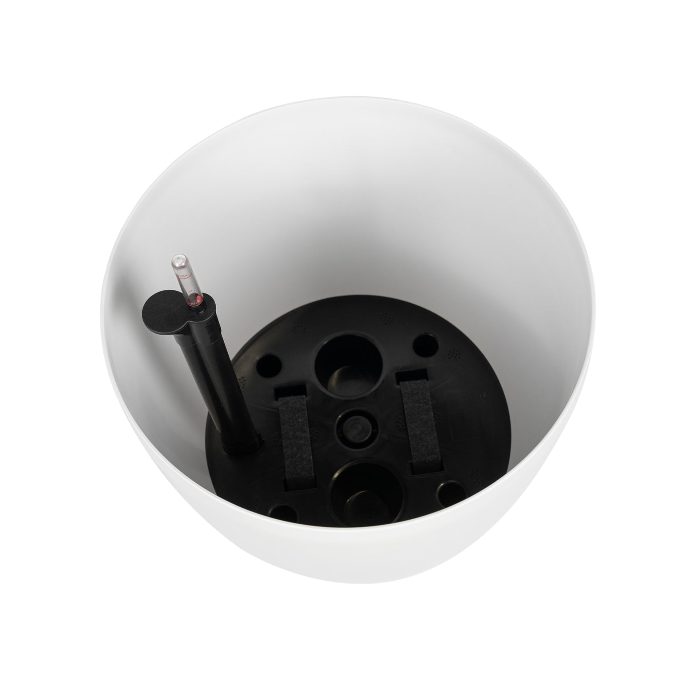 Ghiveci inteligent H39xD43 cm cu set complet udare si roti Classico alb mat