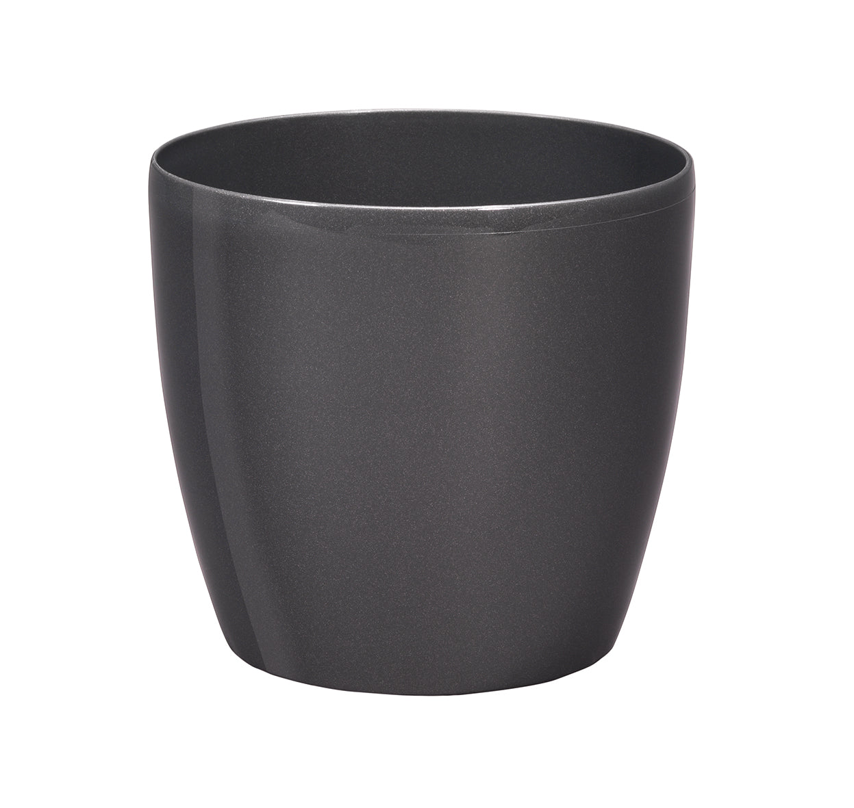 Ghiveci inteligent H39xD43 cm cu set complet udare si roti Classico antracit lucios