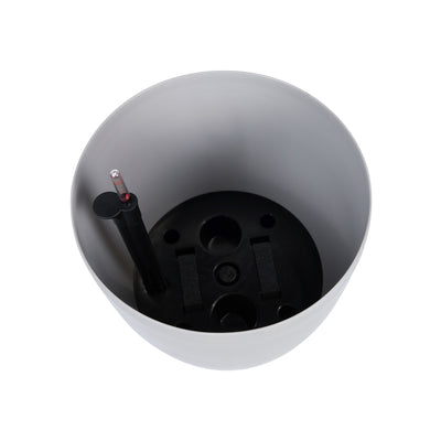 Ghiveci inteligent H39xD43 cm cu set complet udare si roti Classico gri silk mat