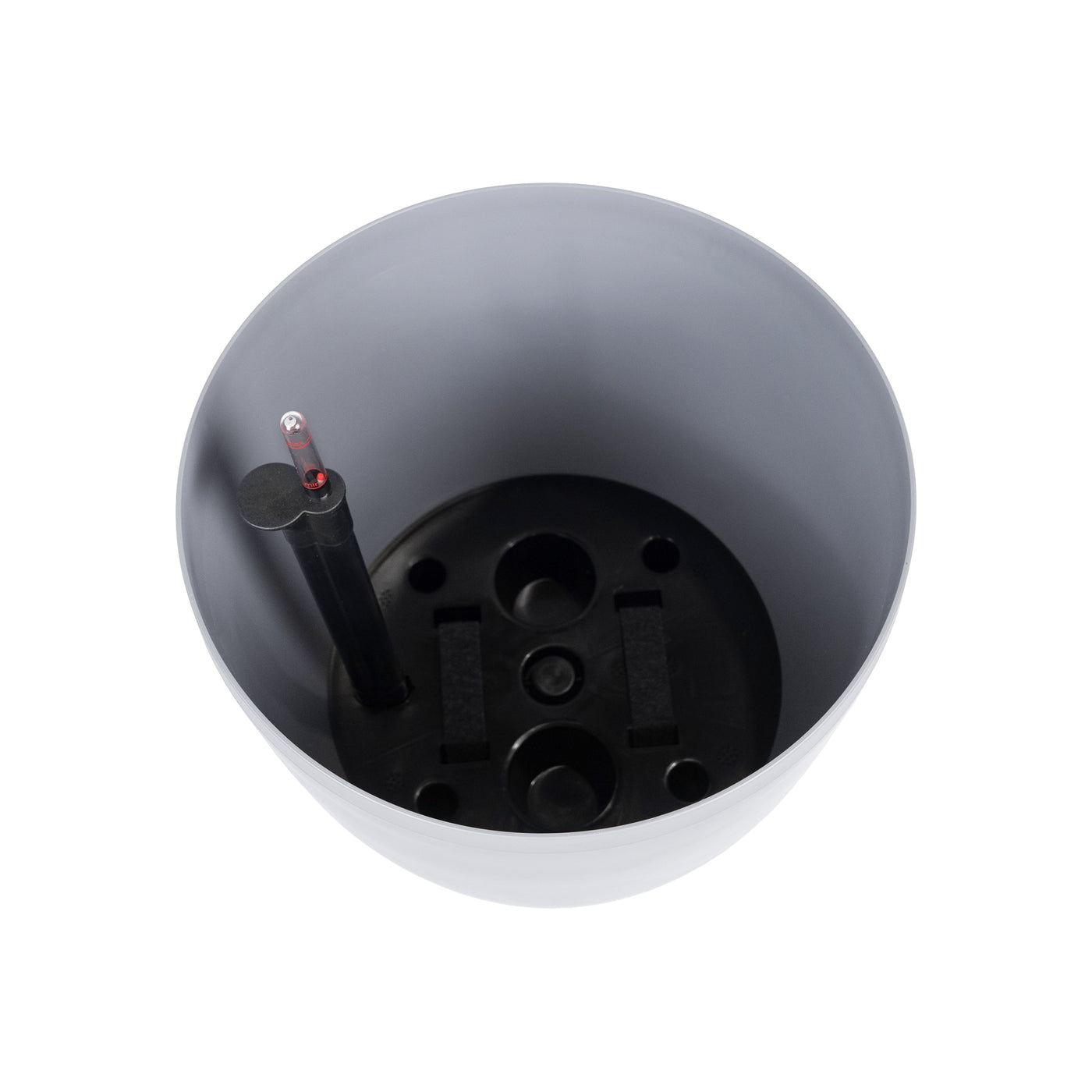 Ghiveci inteligent H39xD43 cm cu set complet udare si roti Classico gri urban mat