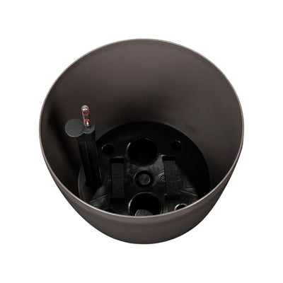 Ghiveci inteligent H39xD43 cm cu set complet udare si roti Classico maro lucios