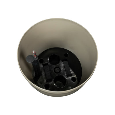 Ghiveci inteligent H39xD43 cm cu set complet udare si roti Classico maro spicy lucios