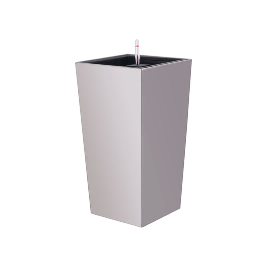 Ghiveci inteligent H40.7x21.5x21.5 cm RobertoRossi Cubico gri
